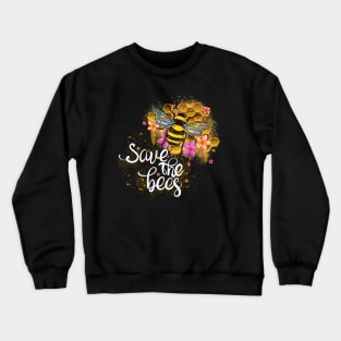 Save the bees love planet earth Crewneck Sweatshirt